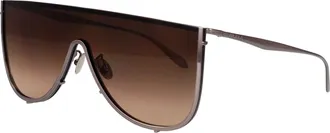 Alaia Womens Sunglasses Aa0094s Ruthenium-Ruthenium-Brown Metal