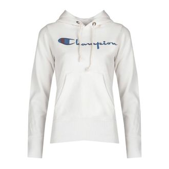 Champion Felpa con cappuccio ricamata - - Sweatshirts & Hoodies - Donna - Bianco - S