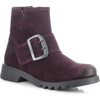 FLY London Rily Bootie in 018 Purple Oil Suede at Nordstrom Rack, Size 7-7.5Us / 38Eu