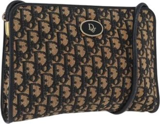 Dior Pre-owned Cross Body Bags, female, Multicolor, Size: ONE SIZE Pre-owned Vintage Trotter Canvas Shoulder Bag