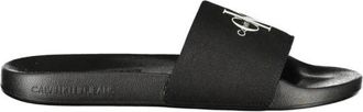 Calvin Klein Zwarte Polyester Strappy Sandalen - Heren - Sandalen - Zwart - 45 EU - Polyester - Schoenen