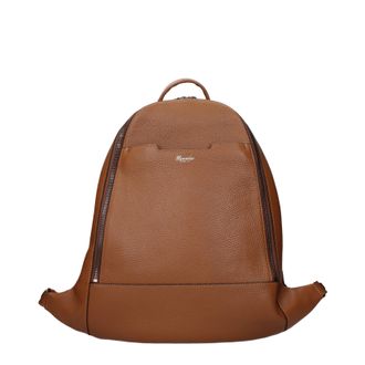 Pineider Herrens Braune/hellbraune Ledertaschen und Beutel