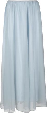 Forte_Forte Gelaagde Midi Rok - Dames - Maxi Rokken - Blauw - M - Rokken