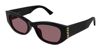 Gucci GG2044SA Asian Fit 003 Womens Sunglasses Black Size 53
