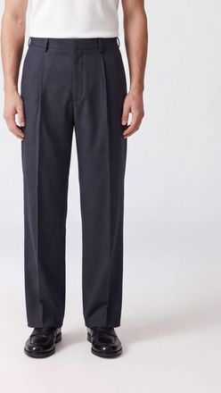 Dunst Pantaloni sartoriali wide leg in misto lana con pince