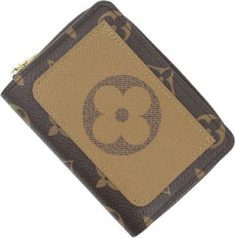 Louis Vuitton Brown Monogram Reverse Monogram Reverse Canvas Wallet (Bi-Fold) (Pre-Owned)
