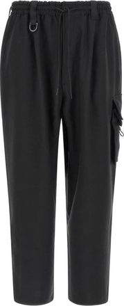 Yohji Yamamoto Sport Uniform Cargo Broek - Heren - Sweatpants - Zwart - M - Polyester - Broeken