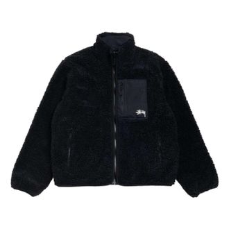 St&uuml;ssy Sherpa Reversible Jacket Black 118529-BLAC