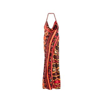Pucci Soleil Raso Dress - female - Pucci - Gowns - Multicolor - M - Dresses