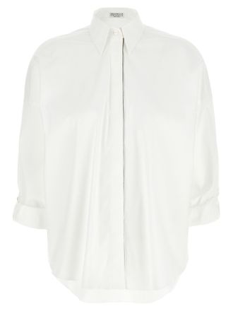 Brunello Cucinelli White Cotton Womens Blouse