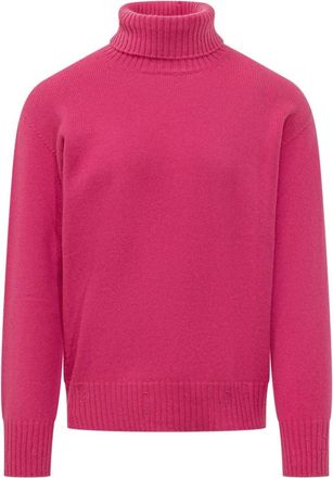 Amaranto Dolcevita - Heren - Coltruien - Roze - M - Wol - Truien & Vesten