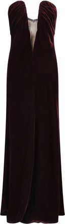 Giorgio Armani Abito Bustier In Velluto