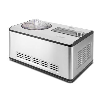 Caso IceCreamer 5-in-1 Yoghurt & Ice Cream Maker with Built-in Compressor in Silver