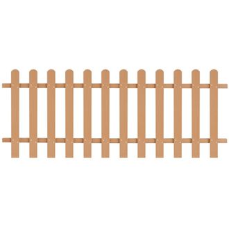 Berkfield Home Picket Fence WPC 200x80 cm in Brown
