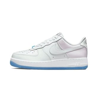 Nike Fitness, Dames, Wit, 36 1/2 EU, Leer, Air Force 1 Low LX UV Reactive