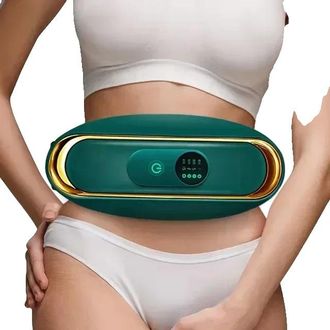 OEM Cintur&oacute;n De Masaje Abdominal, 3 Modos Ajustables, Funci&oacute;n Reafirmante Corporal, Verde A