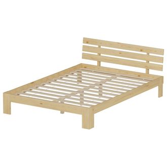 Happy Garden Cama de madera 140x200cm con cabecero y somier de l&aacute;minas