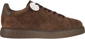 Hogan Blue H-Stripes Suede Platform Sneakers
