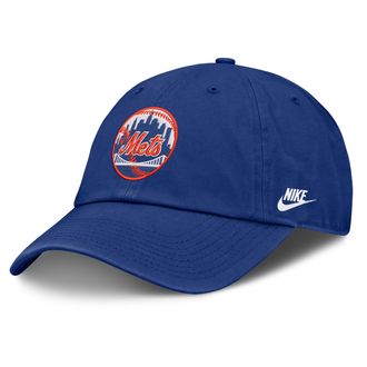 Nike New York Mets 1989 Cooperstown Club Nike Mens MLB Unstructured Adjustable Hat in Blue | NB014EWM89-GF1