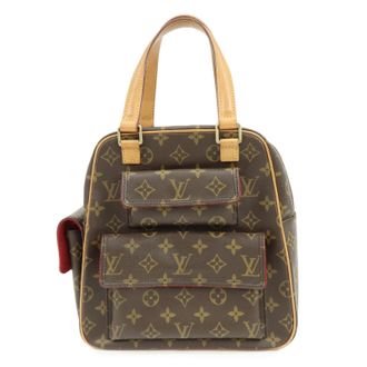 Louis Vuitton Excentri-Cite Monogram Canvas Brown Canvas Handbag (Pre-Owned)