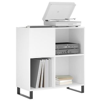 Berkfield Home Record Cabinet White 84.5x38x89 cm Engineered Wood