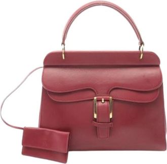 Gucci Pre-owned Vintage Handbag - Dames - Vintage Handtas - Rood - ONE Size - Leer - Vintage