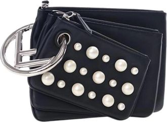 Fendi Pre-owned Clutches, female, Black, Size: ONE SIZE Pre-owned Leather Clutch