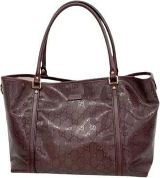 Gucci Pre-owned Tote Bags, female, Red, Size: ONE SIZE Pre-owned Vintage PVC Tote Bag