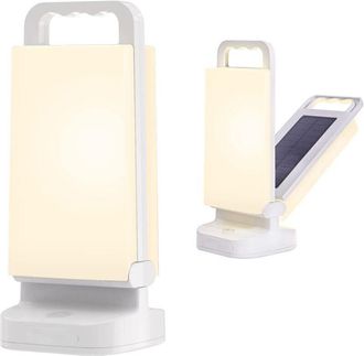 OEM L&aacute;mpara Solar Recargable Para Camping, Linterna Port&aacute;til Con Brillo Ajustable, Bater&iacute;a Externa De 6000 Mah, Luz Led Impermeable Ipx4 Para Camping Y Pe