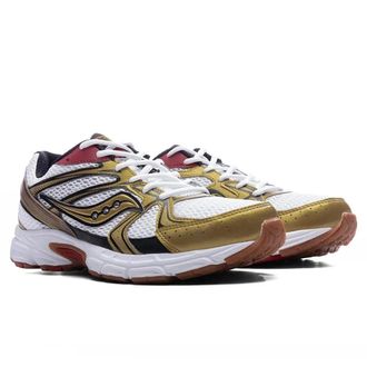 Saucony Saucony Ride Millennium S70812-74 Mens White Metallic Gold Running Shoes LIQ757