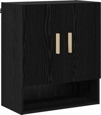 vidaXL Wall Cabinet Black Oak 60 x 31 x 70 cm Engineered Wood vidaXL