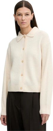 Marc O'Polo Cardigan in lana - - Knitwear - Donna - Beige - L
