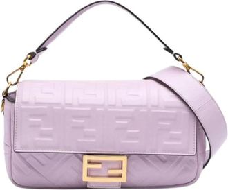 Fendi Pre-owned Shoulder Bags, female, Purple, Size: ONE SIZE Pre-owned Vintage Shoulder Bag
