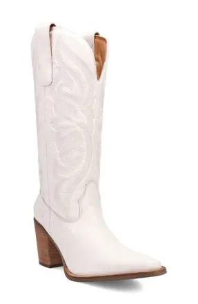 Dingo Hensley Western Boot in White at Nordstrom, Size 8.5