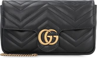 Gucci mini GG Marmont cross body bag - women - Calf Leather - OS - Black