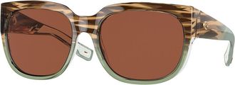 Costa 6S9004 Waterwoman 2 Polarized 900407 Womens Sunglasses Brown Size 58