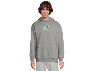 Puma BMW M Motorsports Essentials Hoodie Mens Sweatshirt Medium Gray Heather : XL, Cotton/Polyester