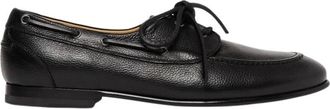Scarosso Ginevro zeemansschoenen - Heren - Bootschoenen - Zwart - 39 EU - Leer - Schoenen