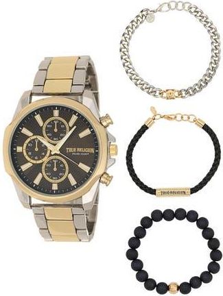True Religion Chorongraph Watch & Strap Gift Set, 44mm in Two Tone at Nordstrom Rack