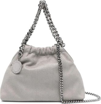 Stella McCartney Mini Falabella Tote Bag - Dames - Handtassen - Grijs - ONE Size - Polyester - Tassen