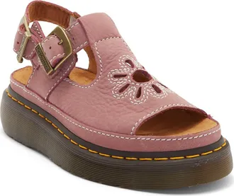 Dr. Martens Dunnet Flower Slingback Sandal in Dusty Rose at Nordstrom, Size 11Us