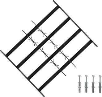 vidaXL Reja De Seguridad Para Ventanas Con 4 Barras Transversales Vidaxl