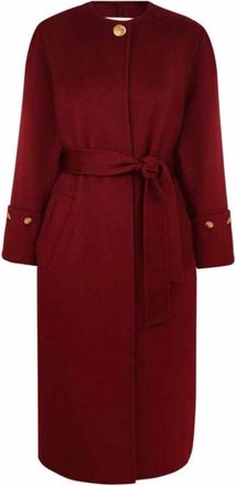 Zimmermann Rebellion Wrap Coat - Dames - Mantel - Rood - S - Wol - Jassen