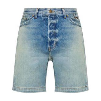 Rhude Denim Shorts, male, Blue, Size: XL Vintage-effect Denim Shorts