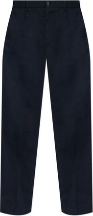 Dolce & Gabbana Geplooide broek - Heren - Nette broeken - Blauw - L - Broeken