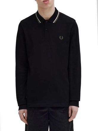 Fred Perry Iconisch Twin Tipped Poloshirt - Heren - Polos - Zwart - M - Katoen - Tops