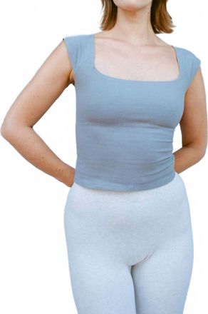 Gil Rodriguez Womens El Tigre Everyday Top In Neutral Grey