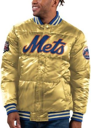 Starter Mens Starter Gold New York Mets 2023 Subway Series Bronx Bomber Full-Snap Jacket at Nordstrom, Size X-Large