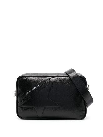 Golden Goose Star leather shoulder bag - Black