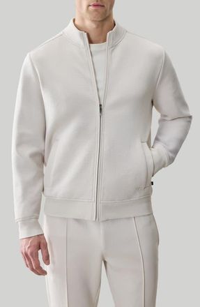 Robert Barakett Kenji Zip Track Jacket in Swan at Nordstrom, Size Xx-Large